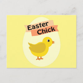 Gult Påsk Chick Helg Vykort