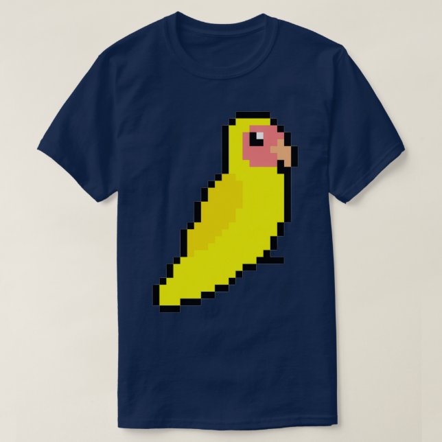 Gult Peach Faced Lovebird T Shirt (Design framsida)