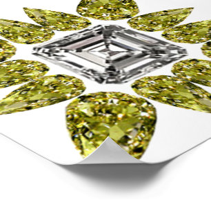 Gult Pear Diamond Poster