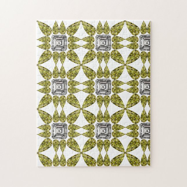 Gult Pear Diamond Pussel (Vertikal)