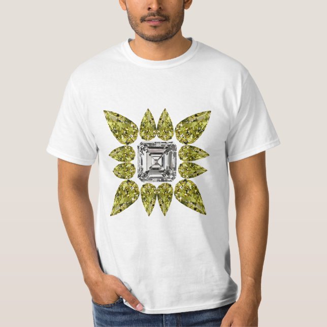 Gult Pear Diamond T Shirt (Framsida)