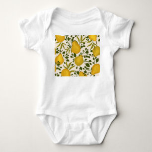 Gult Pears Löv White Background T Shirt
