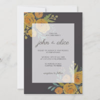Gult Peonies och Ro Bröllop