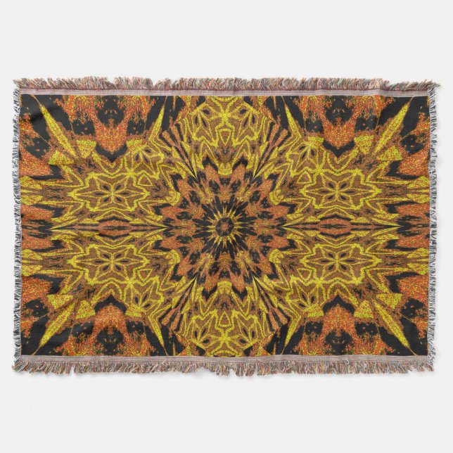 Gult Peony Mysfilt (Framsidan)