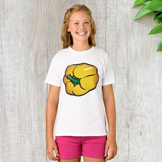 Gult Pepper Girls T-Shirt (Skapare uppladdad)