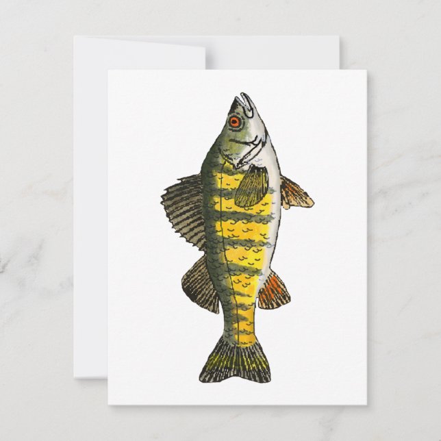 Gult Perch Anteckningskort (Framsida)