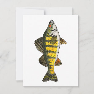 Gult Perch Anteckningskort