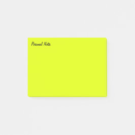 Gult personligt post-it block