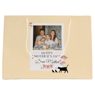 Gult Photo Mors dag Large Gift Bag