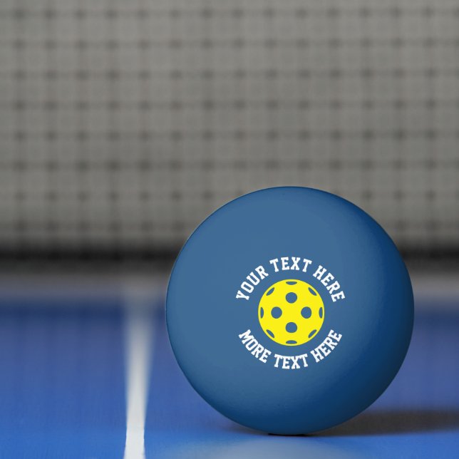 Gult pickleball bord tennis ping pong boll (Netto)