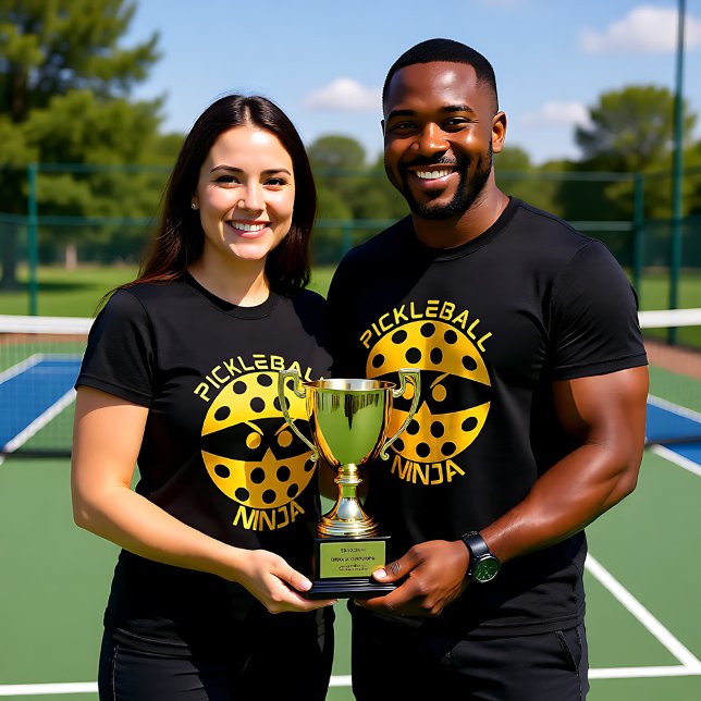 Gult Pickleball Ninja T Shirt (Yellow Pickleball Ninja T-Shirt)