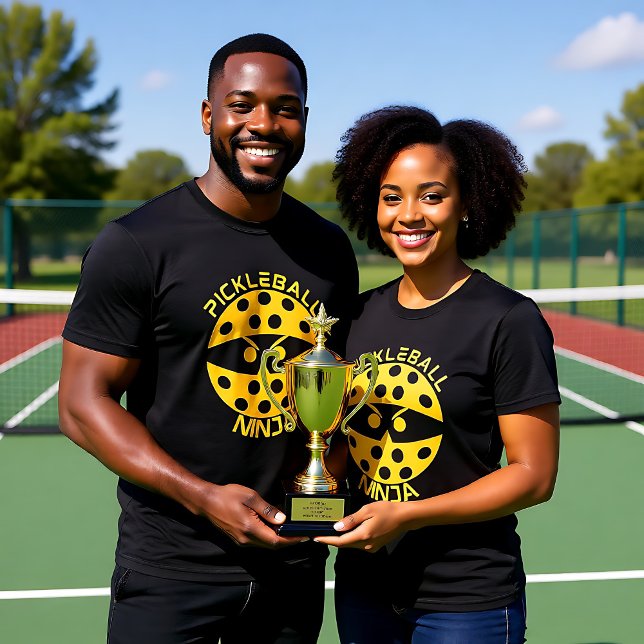 Gult Pickleball Ninja T Shirt (Yellow Pickleball Ninja T-Shirt)