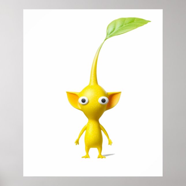 Gult Pikmin Poster (Framsidan)