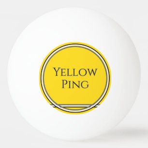 Gult Ping Pingisboll
