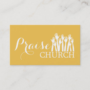 Gult Pising Church Religion Christian Pastor Visitkort