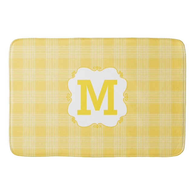Gult Play Monogrammed Bath Mat Badrumsmatta (Framsidan)