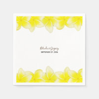 Gult Plumeria Frangipani Bröllop
