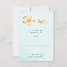 Gult Plumeria Tropical Blommigt Bröllop