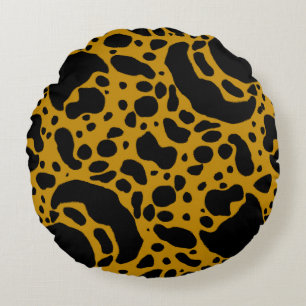 Gult Poison Dart Frog Rund Kudde