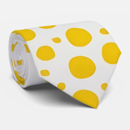 Gult Polka Dot Neck Tie Slips