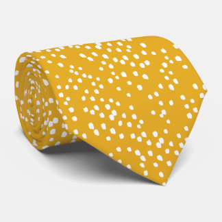 Gult Polka Dot Neck Tie Slips