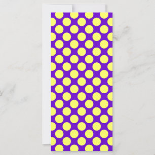 Gult Polka dots med Lila bakgrundslaylor