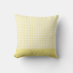 Gult Polka dots Mönster Kudde
