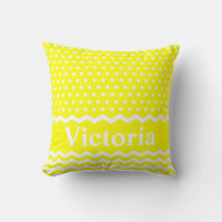 Gult Polka dots och Chevrons