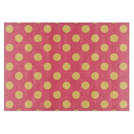 Gult polka dots på korall