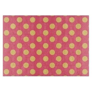 Gult polka dots på korall