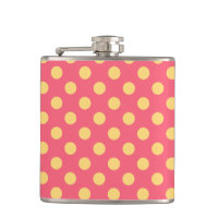 Gult polka dots på korall