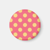 Gult polka dots på korall