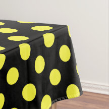 Gult polka dots på svart baksida