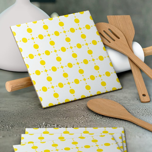 Gult Polka dots, Polka Dot Mönster, Dit, Dit Kakelplatta (Skapare uppladdad)