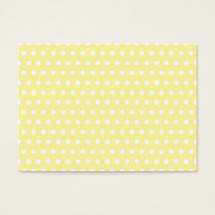 Gult polka dotsmönster. Spotty. Visitkort