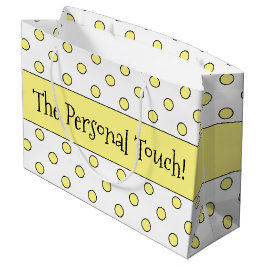 Gult Polka-punkt Designad