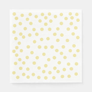 Gult Polkadot-Pappersservett Pappersservett