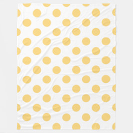 Gult-polkadoter Fleecefilt