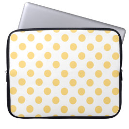 Gult-polkadoter Laptop Fodral