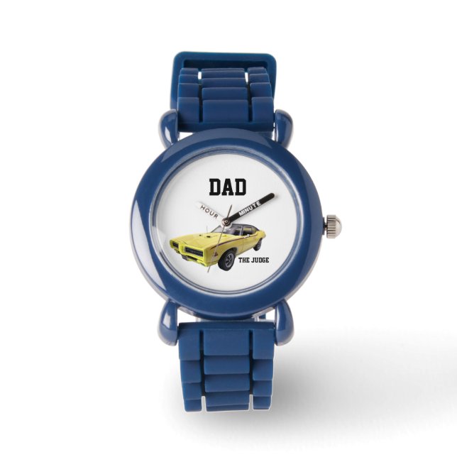 gult Pontiac GTO pappa - domare Watch Armbandsur (Framsida)