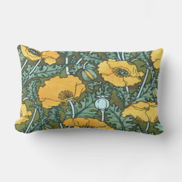 Gult Poppy ~ Dekorativ kudde / Cushion