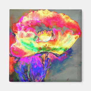 Gult Poppy Magnet