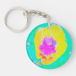 Gult Poppy med Shock rosa Center på Turcos