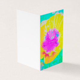 Gult Poppy med Shock rosa Center på Turcos Kort