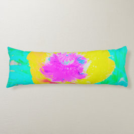 Gult Poppy med Shock rosa Center på Turcos Kroppskudde