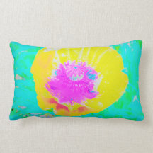 Gult Poppy med Shock rosa Center på Turcos