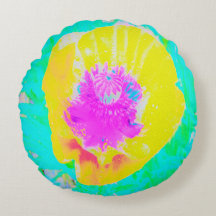 Gult Poppy med Shock rosa Center på Turcos