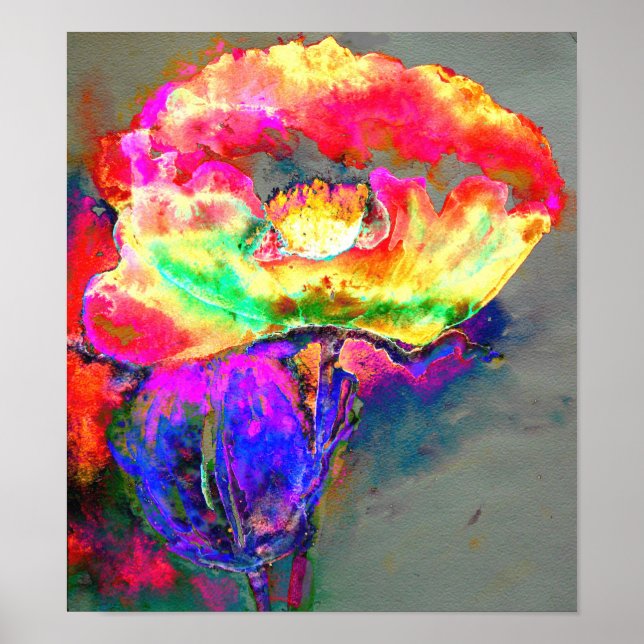Gult Poppy Poster (Framsidan)