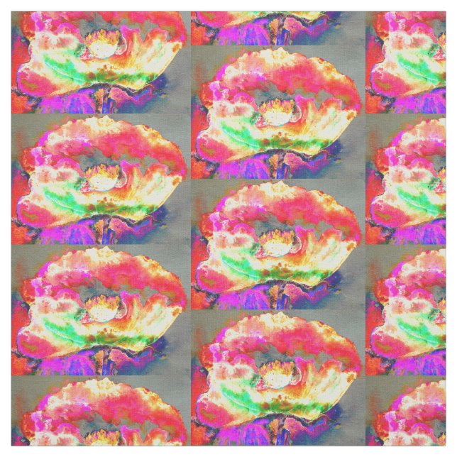 Gult Poppy Tyg (Provkarta)