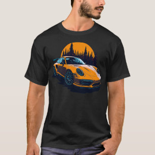 Gult Porsche 911 turbo s T Shirt